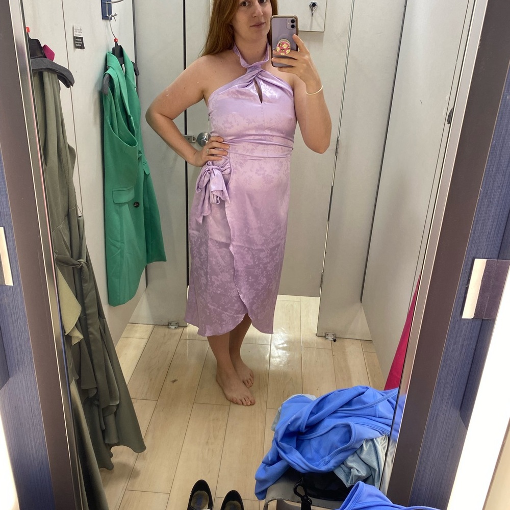 Ronny Kobo Collection Lilac Halter Dress - Picture 2 of 4